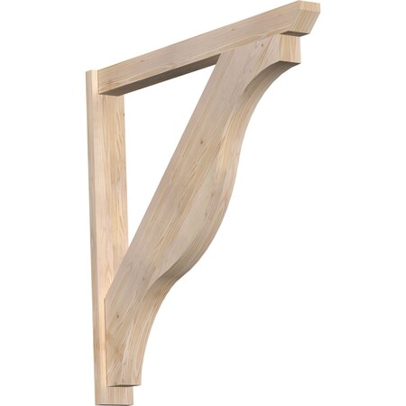 Ekena Millwork Funston Slat Smooth Outlooker, Douglas Fir, 5 1/2"W x 48"D x 48"H OUT06X48X48FST06SDF